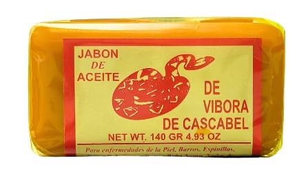 JABON DE ACEITE VIBORA DE CASCABEL Original (140g) / Original Rattlesnake soap (4.93 Oz) Pack of 6