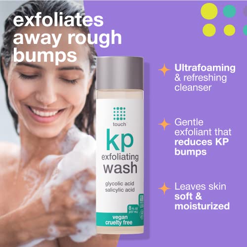 TOUCH Keratosis Pilaris Exfoliating Body Wash Cleanser Plus Moisturizing Body Lotion