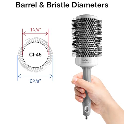 Olivia Garden Ceramic Ion Round Brush for Blowout Styling