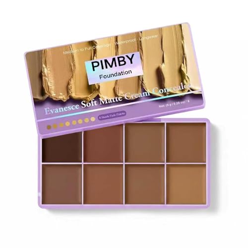 Pimby Dark Full Coverage Concealer - Lightweight, Blendable, Natural Finish
