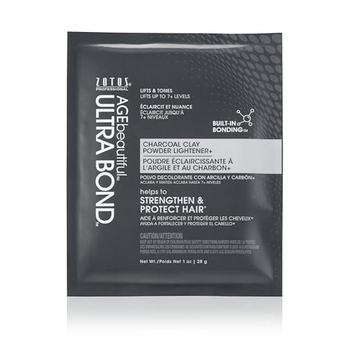 ULTRA BOND Charcoal Clay Powder Lightener with Built-in Bonding | Strengthens & Protects for Stronger & Shinier Hair | Lightens & Tones In One-Step | 1 Oz