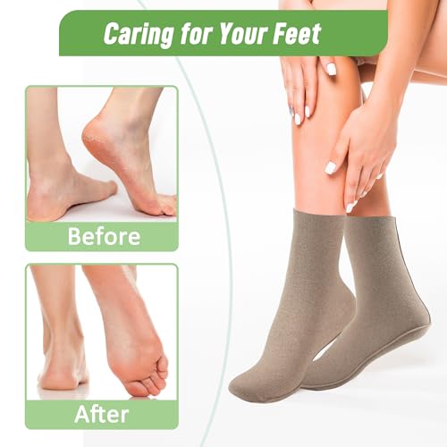 Paw Legend Reusable Castor Oil Pack Wraps for Feet - 2 Pack, Khaki