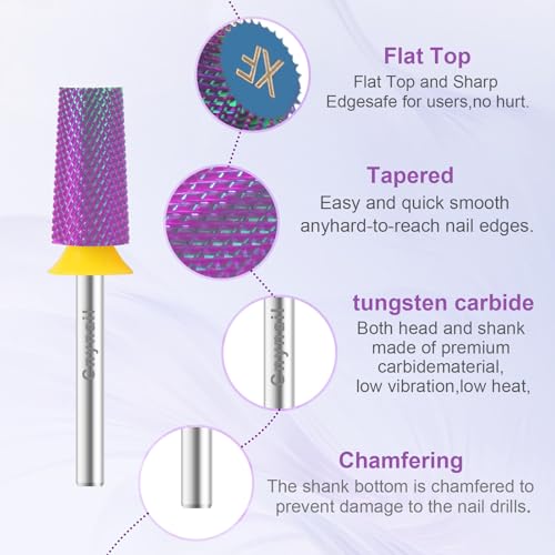 Large Tapered Barrel Nail Drill Bit for Gel & Acrylic Removal