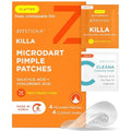 ZitSticka Killa Microdart Pimple Patches for Face - Most Potent Pimple Patch with Fast-Acting Microdarts - For Deep, Early-Stage Zits with Salicylic Acid - Regular 4 Count with Cleaning Swab