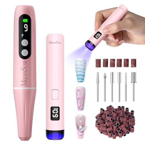 MelodySusie PC90G Cordless Nail Drill & UV Lamp Starter Kit