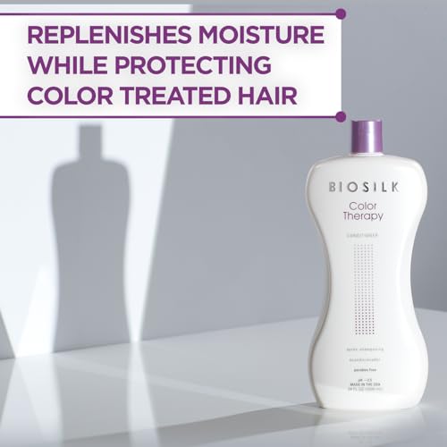 BioSilk Color Therapy Shampoo & Conditioner Duo, Gently Cleanses & Replenishes Moisture, Sulfate, Paraben, & Cruelty-Free, 34 Oz (Pack of 2)