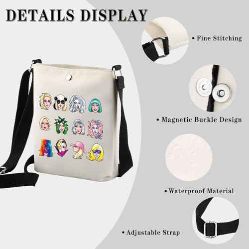 GJTIM Singer Makeup Bag Album Inspired Gift Singer Fan Club Member Zipper Pouch Singer Merchandise Gift for Fan (Singer Character CB)
