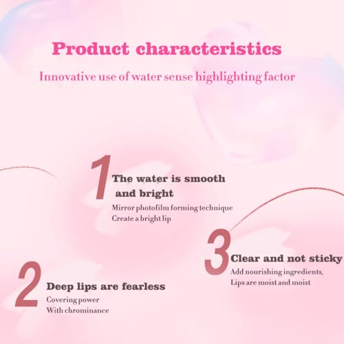 Yasovigi 6 Colors Lip Oil Tint - Moisturizing Liquid Lipstick