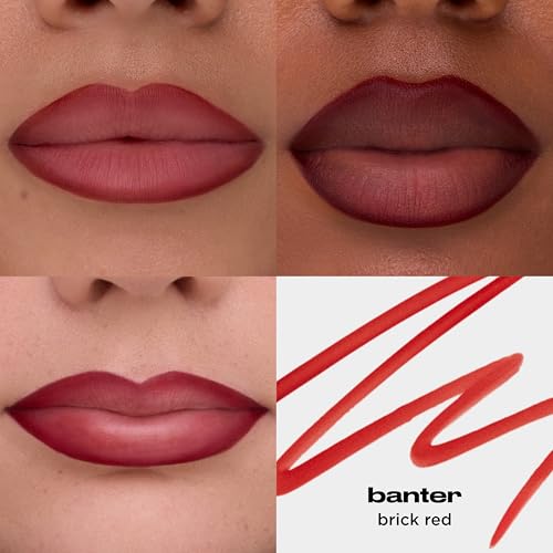 Urban Decay Lip Toy Staining Brush Lip Liner - Transfer-proof, Long-lasting, Banter (Brick Red)