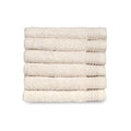 TowelSelections Organic Cotton Luxury Towels, Soft Absorbent 100% Organic Turkish Cotton, Ivory, 6 Washcloths