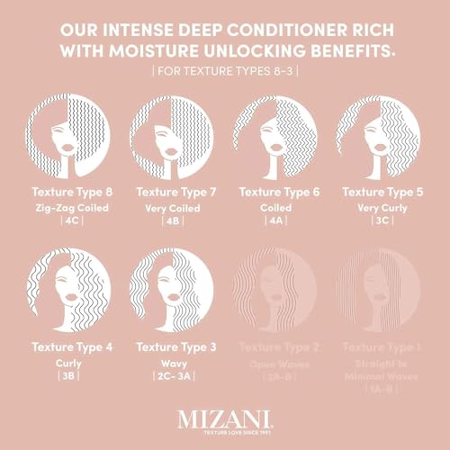 MIZANI True Textures Moroccan Clay Steam Mask - Deeply Conditions & Nourishes With Coconut Oil, For Curly Hair