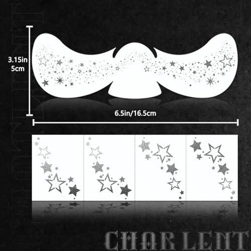 36PCS Glitter Freckles Face Tattoos | 18 Sheets Silver Sparkle Freckles Temporary Makeup Patches for Women Parties, Festivals,Daily Makeup Accessories