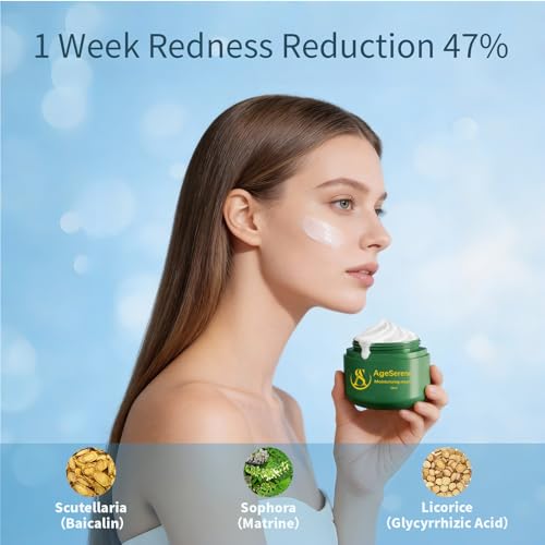 Daily Facial Moisturizer Cream, Formulated Without Common Irritants for Those with Sensitive Skin, Squalane & Hyaluronic Acid, Moisture Barrier Repair, Long Lasting Hydration£¬1.7 fl oz