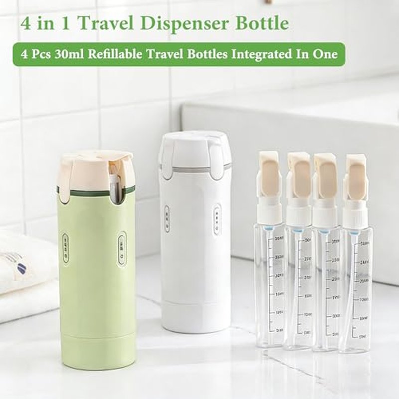 4 in 1 Leakproof Travel Dispenser Bottles - 30ml Toiletry Kit