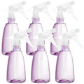 Youngever 6 Pack 12 Ounce Empty Plastic Spray Bottles, Spray Bottles for Hair and Cleaning Solutions (Purple)