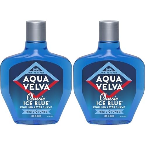 Aqua Velva After Shave, Classic Ice Blue, Soothes, Cools, and Refreshes Skin, 7 Ounce (Pack of 2)