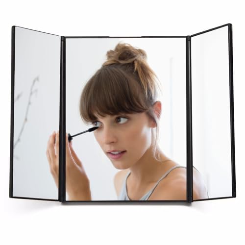Joyzan Trifold Makeup Mirror - Foldable Auto Visor Vanity Mirror