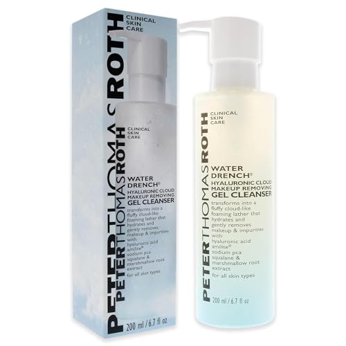 Peter Thomas Roth | Water Drench Hyaluronic Cloud Makeup Removing Gel Cleanser | Hydrating Facial Cleanser with Hyaluronic Acid Removes Makeup