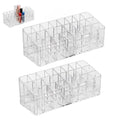 2 pcs Rollerball Perfume Organizer, 48 Spaces Clear Acrylic Perfume Storage Holder Beauty Scent Holder, Makeup Lipgloss Lipstick Display Case