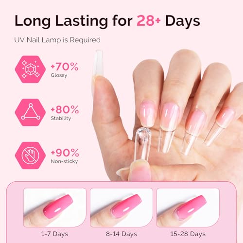 MelodySusie 60g Solid Builder Gel 3D Nail Art 4 in 1 Glue Gel - 3D-60g