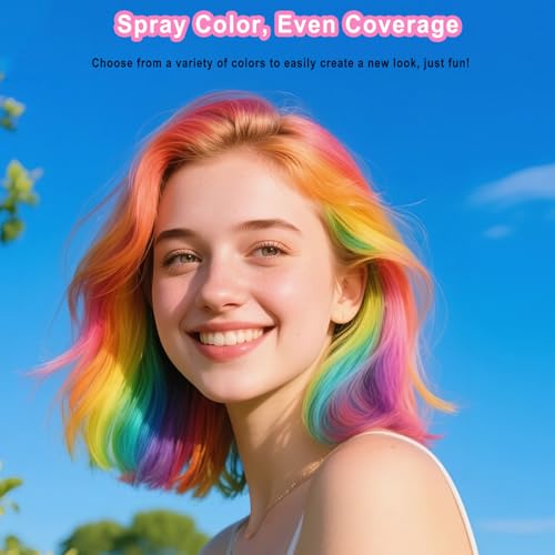 Temporary Green Hair Spray for All Ages - Non-Sticky & Washable