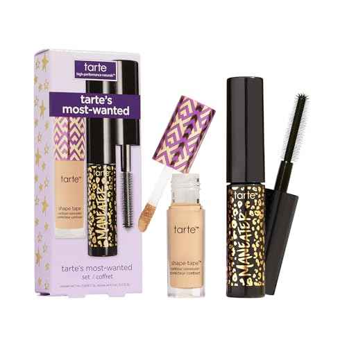 tarte most-wanted shape tape concealer & mascara duo ? Full-Coverage Concealer for Dark Circles & Fine Lines, Paired with Mascara for Curl, Volume & Length, Longwear, Cruelty Free