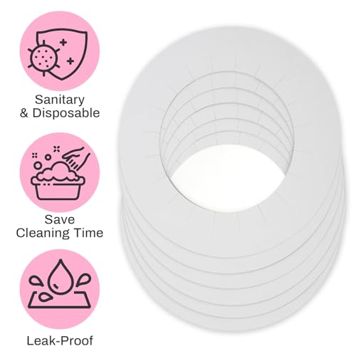 Wax Collars for Wax Pot - 100PCS Disposable Coated Paper Protective Clean Collar for 14oz Wax Warmer Melting Pot for Hair Removal Women Wax Bath Accessories Esthetician Professional Supplies
