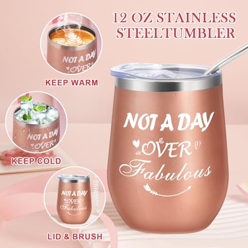 Valentines Day Gifts for Her, Relaxing Spa Gift Basket Set with Tumbler, Unique Gift Ideas for Mom Sister Wife Girlfriend, Mother's Day Gift for Her