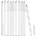 2-in-1 White Nail Pencil with Cuticle Pusher - French Manicure 10-Pack