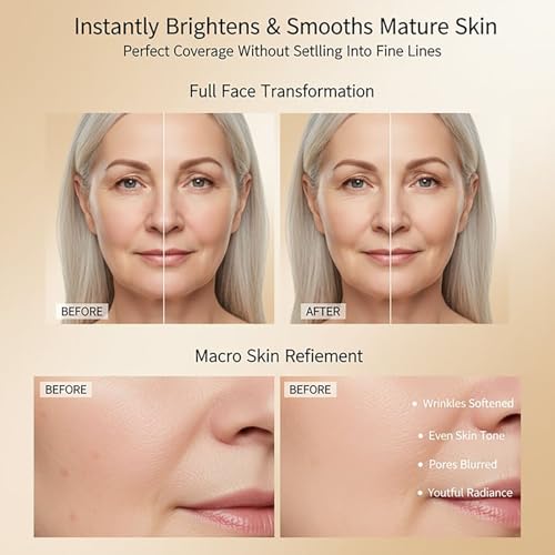 Luvie Glow Cushion Foundation for Mature Skin | Medium Warm
