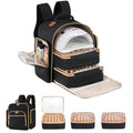 Hautton Nail Polish Organizer Holds 126 Bottles, Extra Large Storage Bag with 3 Removable Drawers, Professional Nail Supplies Travel Carrying Case for Nail Tech Manicurist -Black