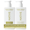 Native Desert Grass & Sandalwood Shampoo and Conditioner Contain
