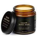 IIIMEIDU Beef Tallow for Skin, Tallow and Honey Balm for Face Moisturizer Balm, 100% Natural Organic Grass-Fed Beef, Honey, Vitamin E Oil for Body & Face (4.2 Oz, honey/balm)