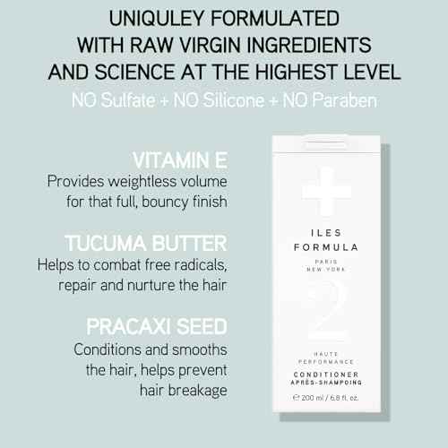 ILES FORMULA Conditioner for Dry, Damaged, Color Treated Hair ? Deeply Moisturizing & Hydrating Hair Repair, Anti-Frizz, Silicone & Sulfate Free Professional Conditioner for Women, Salon Grade (200ml)
