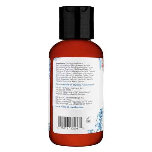 CIBU Nourishing Argan Oil Hair Serum | Anti-Frizz, Heat Protectant & Anti-Breakage Formula | Lightweight Hair Treatment | 4 Ounces