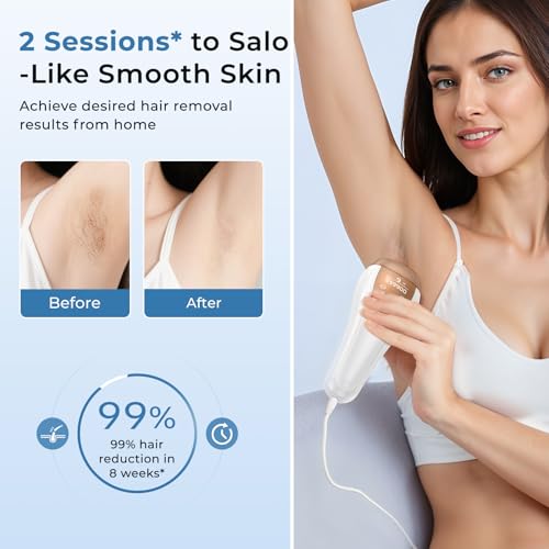 IPL Laser Hair Removal Device for Face Body & Bikini with Ice Cooling