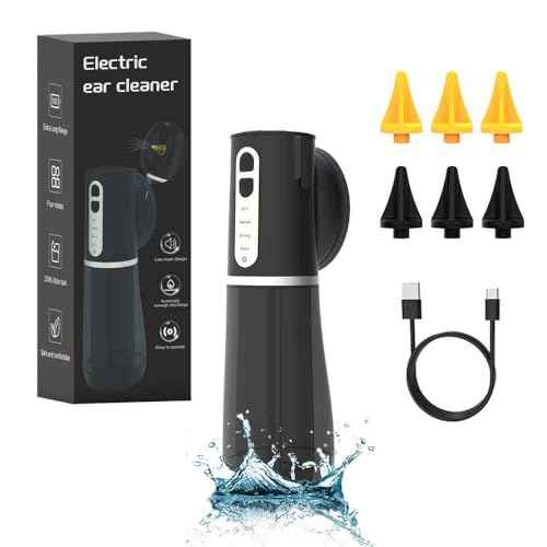 Smart Electric Ear Cleaner,Earwax Removal kit with IPX7 Waterproof Rating,Soft and Safe Effective Ear Wax Removal Tool.