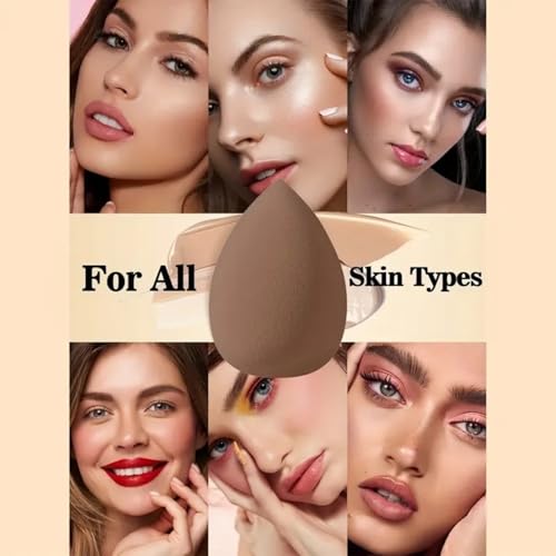 66-Piece Brown Makeup Brush Set with Case | Professional Synthetic