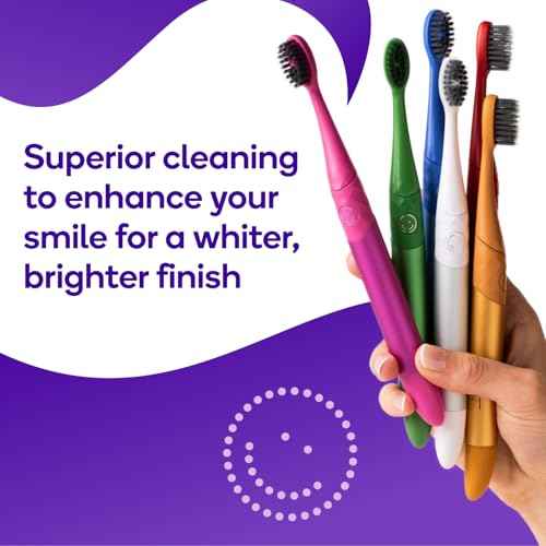 BURST Replacement Heads for Nova Sonic Toothbrush (Pink) | Super-Soft Bristles Reduce Risk of Abrasion & Irritation | Tapered Ends Reach Below The Gumline | for a Whiter, Brighter Smile