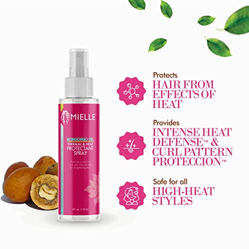 Mielle Organics Mongongo Oil Heat Protectant Spray, 4 oz