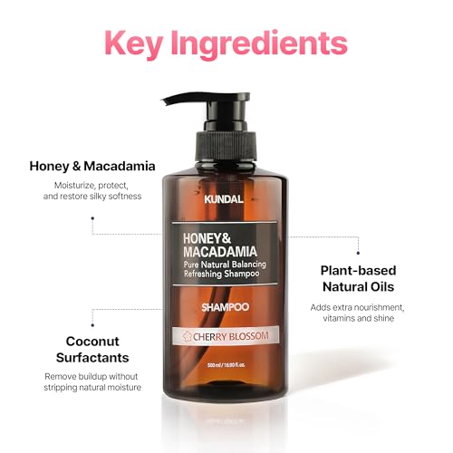 KUNDAL Honey & Macadamia Korean Hair Care Shampoo Conditioner Limited