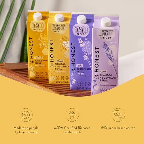Honest Company 2-in-1 Shampoo Body Wash Refill, 32 oz Citrus Vanilla