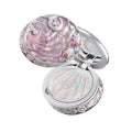 Flower Knows Shell's Jewel Collection Baked Powder,Makeup & Setting Pressed Powder Compact with Mirror and Puff,Pink Smooth Oil-Control Pore Blurring,0.32 Oz(02 Dreamy Pink)