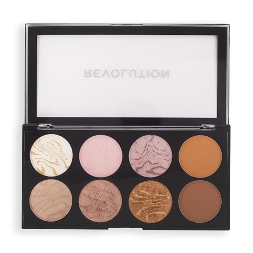 Revolution Ultra Blush Palette - Golden Sugar | 8 Pigmented Shades