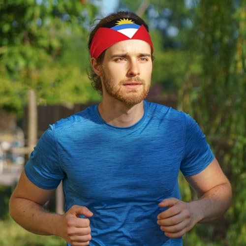 Patriotic Flag Headband for Sports - Moisture Wicking Sweatband