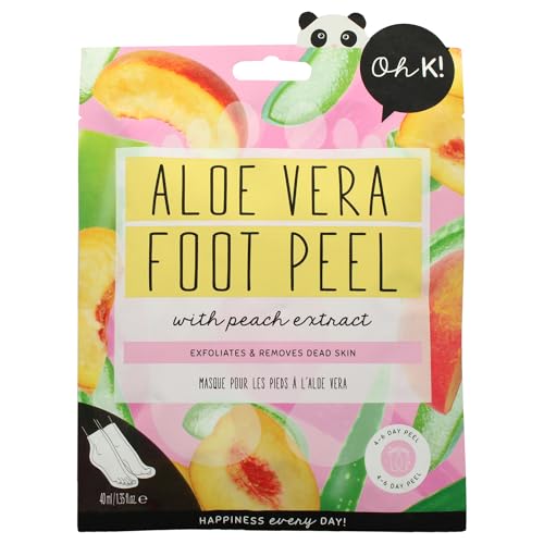 Aloe Vera Foot Peel Mask - Exfoliating for Dry, Cracked Feet