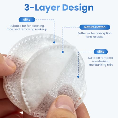 160 Cotton Rounds - Soft, Lint-Free Makeup Remover Pads