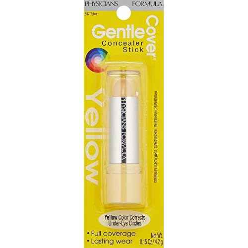 Physicians Formula Gentle Cover Concealer Stick, Yellow For Blemishes, Under-Eye Circles & Skin Imperfections
