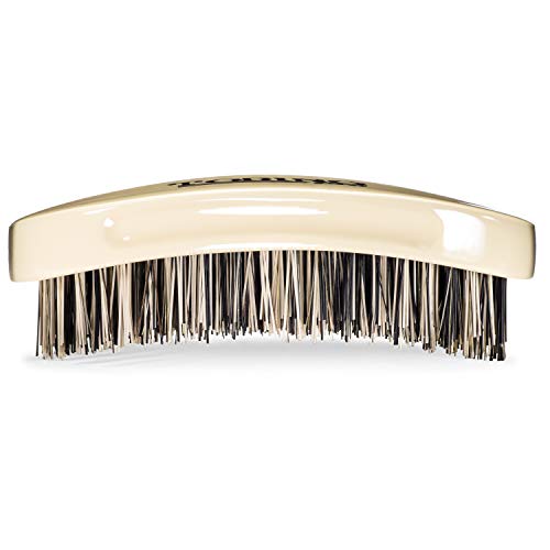 Torino Pro Wave Brush #1510 - By Brush King - Curved, Hard Palm/Military 360 Waves