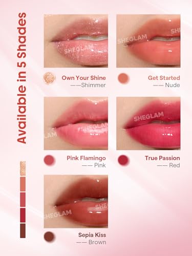 SHEGLAM Booster Shine Plumping Lip Gloss Pink Flamingo